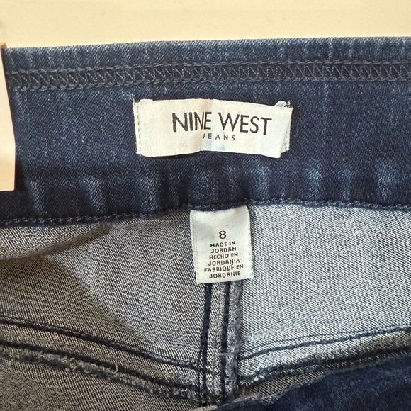 Nine West Women's Pull-On Skinny Blue Jeans Size 8 🆕 - Picture 5 of 9
